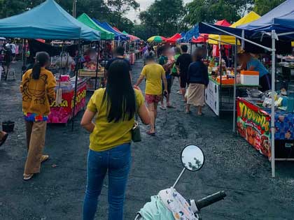 บรรยากาศตลาดนัดเช้า 331 นิคมเกตเวย์