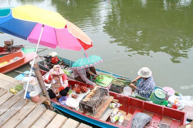 ตลาดน้ำคุณกะลา ตลาดน้ำเปิดใหม่ เขตบางขุนเทียน