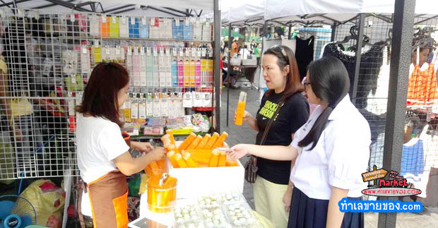 ตลาดนัดสามเสน หน้าห้างอัศวรรณ Asawann ทำเลค้าขายเขตดุสิต