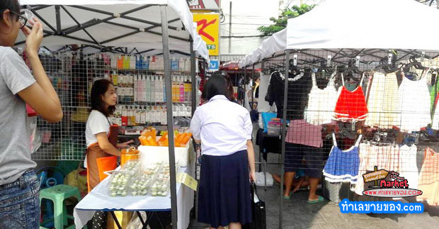 ตลาดนัดสามเสน หน้าห้างอัศวรรณ Asawann ทำเลค้าขายเขตดุสิต