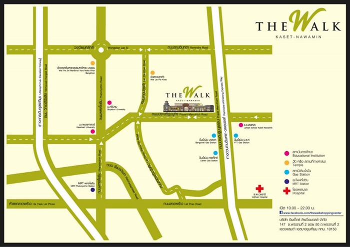 แผนที่ ตลาดนัดรถโบราณ The Walk