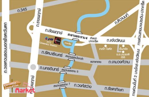 แผนที่ The Crystal ptt เดอะ คริสตัล พีทีที ชัยพฤกษ์ คอมมูนิตี้มอลล์