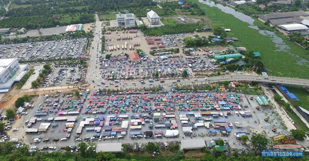 ตลาดนัดชุมชนวัดไร่ขิง “ตลาดนัดใหญ่ 1,000 กว่าล็อค ทุกวันอาทิตย์”