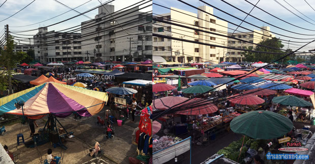 ตลาดนัดแฟลตทหารเรือสุขสวัสดิ์ 26 ตลาดนัดย่านบางปะกอก เขตราษฎร์บูรณะ