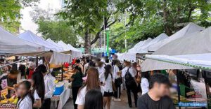 “ตลาดนัดเทคนิคกรุงเทพ สาธร” ตลาดนัดมหาวิทยาลัยเทคโนโลยีราชมงคลกรุงเทพ วิทยาเขตสวนพลู(พร้อมข้อมูลการจองล็อค)
