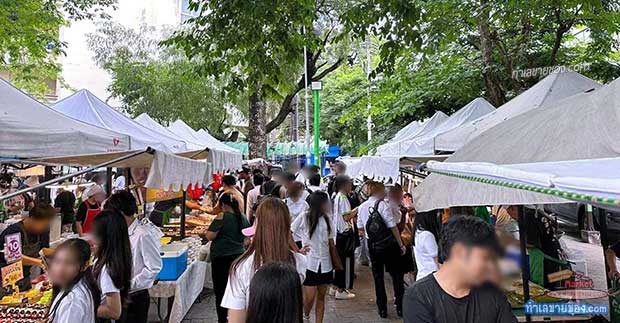 “ตลาดนัดเทคนิคกรุงเทพ สาธร” ตลาดนัดมหาวิทยาลัยเทคโนโลยีราชมงคลกรุงเทพ วิทยาเขตสวนพลู(พร้อมข้อมูลการจองล็อค)